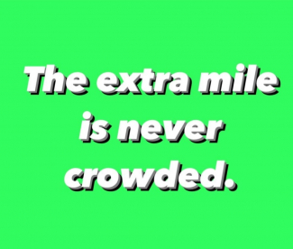 The extra mile